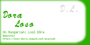 dora loso business card