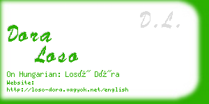 dora loso business card